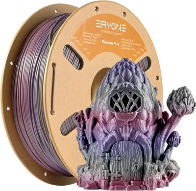 Produktbild von 3D-Drucker-Filament, Seideneffekt, umweltfreundlich, Regenbogenlagune