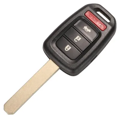 Produktbild von Techstar®-Autoschlüsselgehäuse, kompatibel mit Honda Accord, Civic, CR-V, Pilot, Fit, 4 Tasten