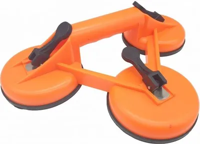 Produktbild von 3-Kopf Saugheber bis 100 kg Ø11,8 cm Vakuumheber für glatte Fliesen Glas, Metall, Spiegel
