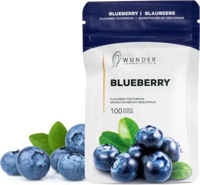 Produktbild von Wunderzahnstocher Blueberry Refill Pack 100 Stück