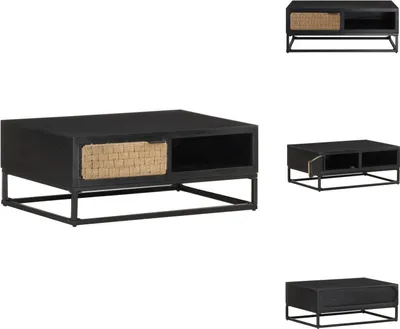 Image de vidaXL Table basse 90x60x35 cm Mango Bois Massif - Tables basses