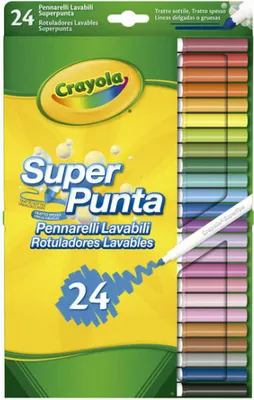 Produktbild von Crayola 58-5057G, Multi, Mehrfarbig, 24 Farben, Rundspitze, Rund, 14 Jahr(e)