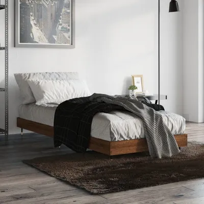 Immagine prodotto di The Living Store Struttura letto in rovere marrone 75x190 cm in materiale ligneo