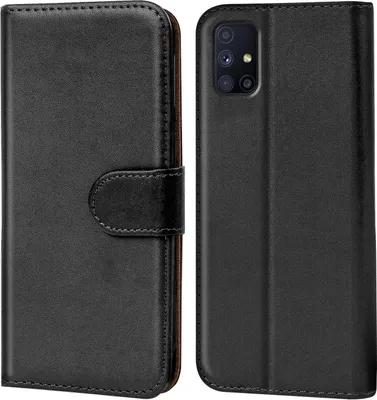 Produktbild von Conie Klapp Tasche für Samsung Galaxy M51 Kartenfach Rundumschutz Hülle in Schwarz