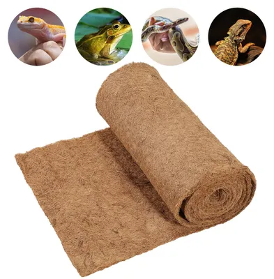 Image de Tapis de paillage en fibres de coco Vigevee, dimensions 0,5 x 5 mètres, épaisseur 8-10 mm, biodégradable, offrant une isolation thermique et une protection contre le gel pour les plates-bandes et les jardinières