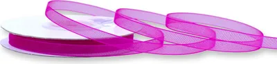 Produktbild von Organzaband 6mm x 25m Rolle Fuchsia