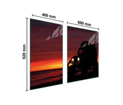 Produktbild von GLASPLATTE und SCHNEIDEBRETT 100x52 AUTO