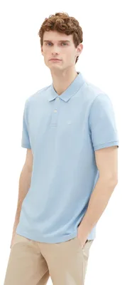 Produktbild von Tom Tailor Herren 1031006 Poloshirt, 32245-Washed Out Middle Blue, XS