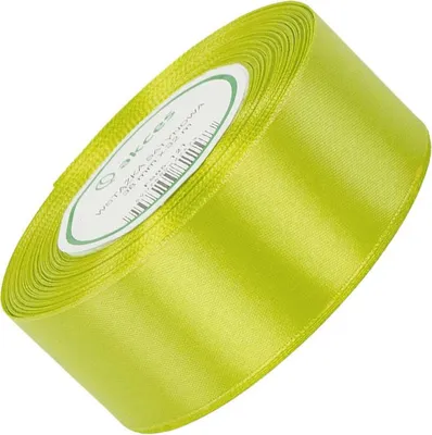 Zdjęcie produktu dla Wstążka satynowa zielone jabłuszko 38mm - 32mb