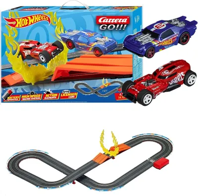 Produktbild von Carrera GO!!! Hot Wheels, Rennauto- & Schienen-Set, 5 Jahr(e), Mehrfarbig