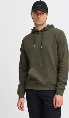 Produktbild von Blend BHSweatshirt Herren Kapuzenpullover Hoodie Sweater mit Kängurutasche Kapuze Kordelzug Label-Details 100% Baumwolle Regular fit