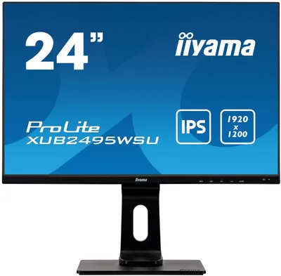 Obrázek produktu pro iiyama ProLite XUB2495WSU-B4, 61,2 cm (24.1"), 1920 x 1200 px, WUXGA, 4 ms, Černá