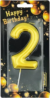 Obrázek produktu pro Goldene Zahlenkerze - 2 Schémata 6193