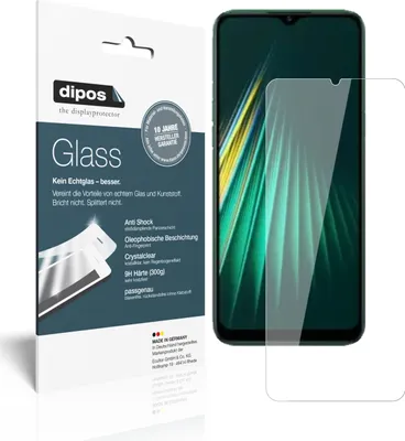 Produktbild von 1x Schutzfolie für Oppo Realme 5i - Anti-Shock 9H Folie dipos Glass Kunststoffglas
