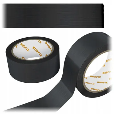 Produktbild von Budfix Schwarzes Universal Gewebeband – Starkes Reparatur Duct Tape 48mm