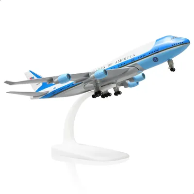 Produktbild von Flugzeugmodell Modellflugzeug - Maßstab 1:300 - Metall - Mit Ständer