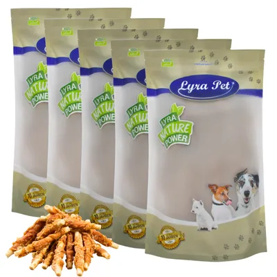 Produktbild von 5 kg Lyra Pet® Kaustangen mit Hühnerbrust