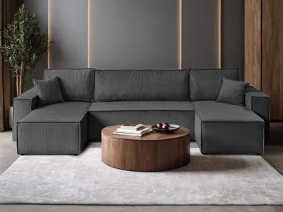 Produktbild von Gepolstertes Sofa CARLOS U Cord Poso 34