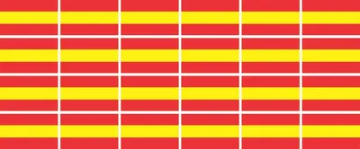 Produktbild von Mini Aufkleber Set - Pack glatt - 33x20mm - selbstklebender Sticker - Spanien - Flagge / Banner / Standarte fürs Auto, Büro, zu Hause und die Schule - 24 Stück