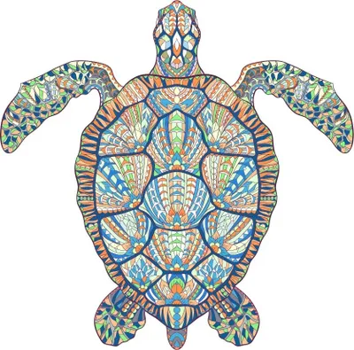 Produktbild von Holzpuzzle Sea Turtle/L - Kreativität und Entspannung KP21923