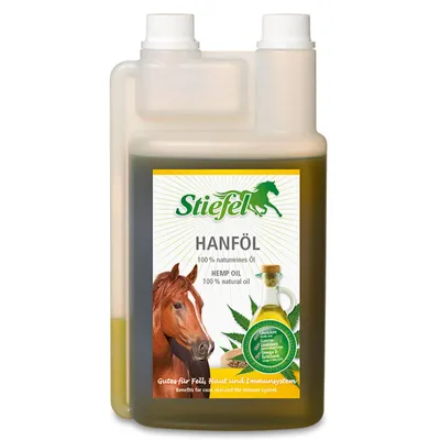 Obrázek produktu pro Doplňkové krmivo pro koně s konopným olejem Stiefel