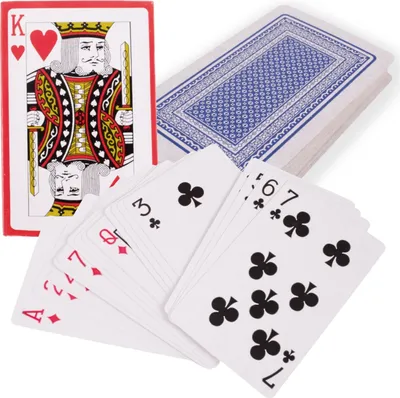 Produktbild von Pokerkartenset 54 Beschichtetes Plastik Traditionell Blau