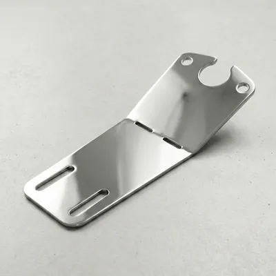 Produktbild von Simson Kennzeichenhalter S50 S51 S53 S70 SR50 Schwalbe KR51/2 Halterung für Rücklichtbefestigung Edelstahl poliert