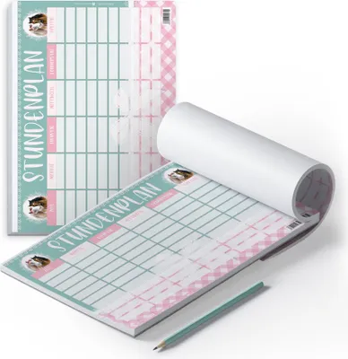 Produktbild von itenga Stundenplan Block 25 Blatt Motiv Pferde DIN A4
