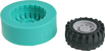 Productafbeelding van Siliconenmal voor fondant, grote rad. Diameter: 4,5 cm