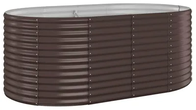Productafbeelding van vidaXL Verhoogde plantenbak, verzinkt staal, 175x100x68 cm, bruin