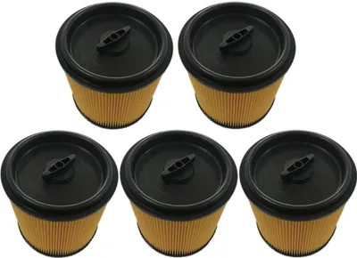 Produktbild von 5x Trade-Shop Rundfilter / Patronenfilter / Staubsaugerfilter mit Deckel für Lidl Parkside PNTS 1500 D1, PNTS 1500 D5, PNTS 23 E / flexible Ausführung