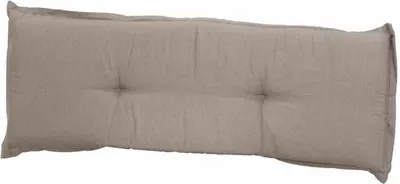 Image de Panama taupe, coussin pour banc 140 cm 50% coton / 45% polyester