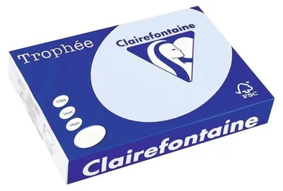 Produktbild von Clairefontaine Trophee Papier 2637C Hellblau 160g/m² DIN-A3 - 250 Blatt