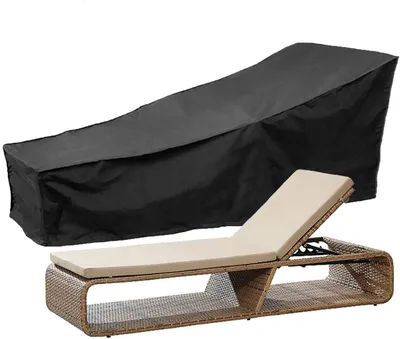Zdjęcie produktu dla Osłona na leżak, wykonana z wodoodpornego materiału 210D, o wymiarach 210x75x80 cm, przeznaczona do użytku w ogrodzie i przy basenie