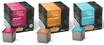 Produktbild von Tchibo Qbo Fruchtig Premium Kaffeekapseln, 81 Stück, 3x27 Kapseln in Würfelform, verschiedene fruchtige Kaffeesorten, aromaversiegelt, nachhaltig, aus 70% nachwachsenden Rohstoffen¹, Kaffeegenuss Set
