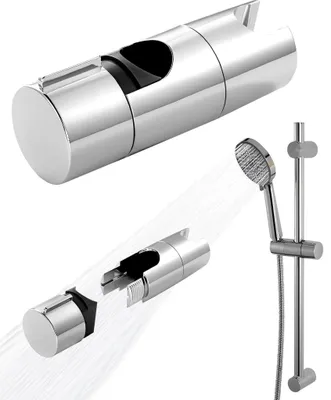 Produktbild von Duschbrause Halterung, Duschkopfhalter für Gleitstange Verstellbar 18-25 mm, Duschhalterung Ohne Bohren Handbrause Halter für Gleitstange 360? drehbar Brausehalter Duschkopfhalterung für duschstange