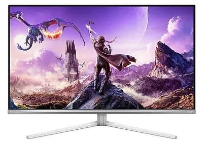 Image de Philips Evnia 8000 32M2N8900P/00, écran de 80 cm (31,5 pouces), résolution 3840 x 2160 pixels, 4K Ultra HD, technologie QD-OLED, temps de réponse de 0,03 ms, couleur : blanc