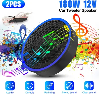 Productafbeelding van 2 stuks koepeltweeters voor auto, 92 dB gevoeligheid, hoogfrequentie audio speaker