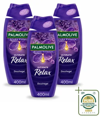 Produktbild von 3 x Palmolive Aroma Essences Ultimate Relax Douchegel - 400 ml - Vorratspackung - 3 Stücke