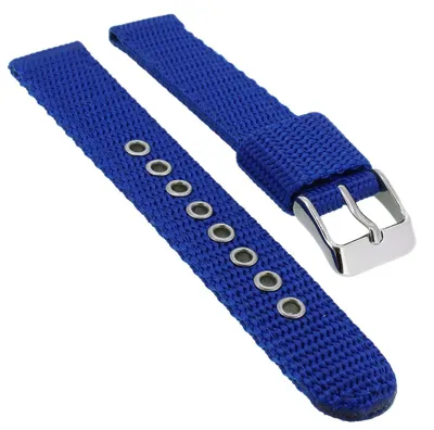 Produktbild von Adora Youngline Kinder Uhrenarmband 16mm blau Textil AY4333 AY4334