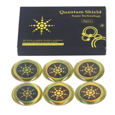 Obrázek produktu pro 6ks samolepek na ochranu před zářením Negative Ion Radiation Resistant Patch pro elektronická zařízení Gold