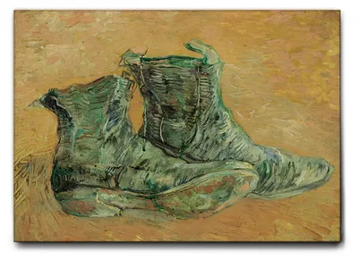 Zdjęcie produktu dla Giallobus - Buty 3 - Vincent Van Gogh - 50D x 35S cm - Obraz - Standaard frame canvas