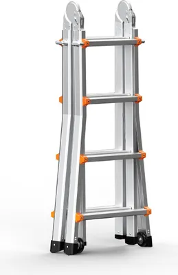 Zdjęcie produktu dla Drabina teleskopowa A Frame 13 FT Extension Wielofunkcyjna do zadań domowych