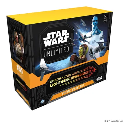 Produktbild von Star Wars: Unlimited Umschalten auf Lichtgeschwindigkeit Prerelease Box Deutsch