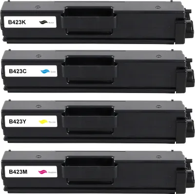 Produktbild von Toner Tonerpatronen Kompatible Tonerkartusche Druckerpatronen mit Hochleistungskompatible für Brother TN-423BK TN-423C TN-423Y TN-423M , Brother DCP-L8410CDN, DCP-L8410CDW, HL-L8260CDW, HL-L8360CDW Brother, MFC-L8690CDW, MFC-L8900CDW Drucker