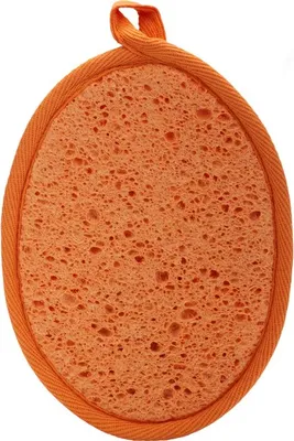 Produktbild von Waschlappen mit Zellstoff orange
