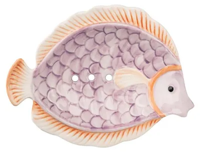 Zdjęcie produktu dla Ręcznie wykonana ceramiczna mydelniczka w kształcie ryby