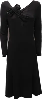 Produktbild von 0838AF abito donna ARMANI COLLEZIONI schwarzes Kleid mit Schleife Frau