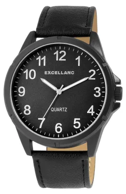 Image de Montre pour homme, bracelet en imitation cuir, verre minéral