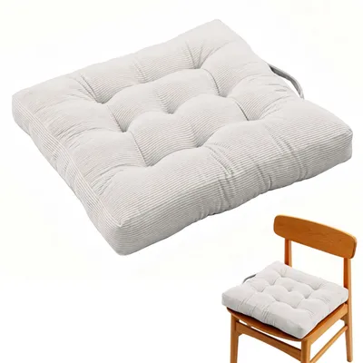 Sitzkissen 40x40 cm, 6 cm dick, 100% Baumwolle, mit Tragegriff